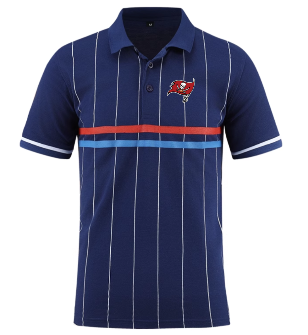 Tampa Bay Buccaneers blue Men 2025 NFL polo T shirt